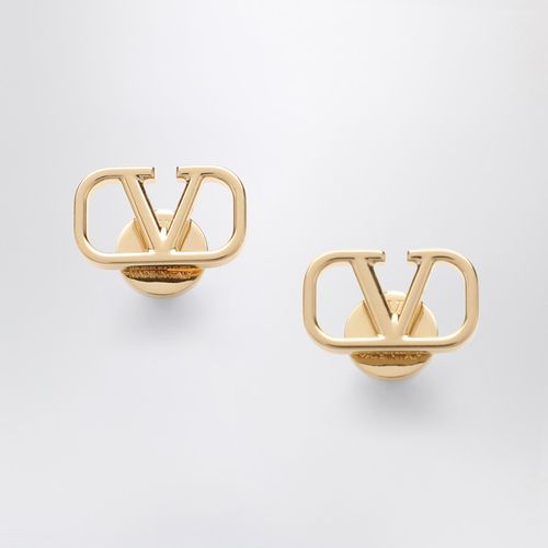 Orecchini VLogo Signature in metallo dorato - Valentino Garavani - Modalova
