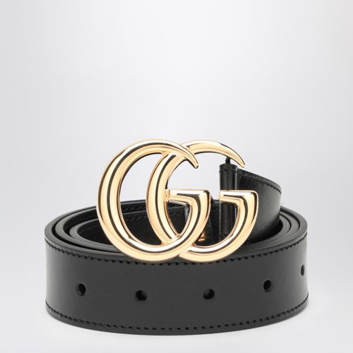 Black belt with double GG buckle - GUCCI - Modalova