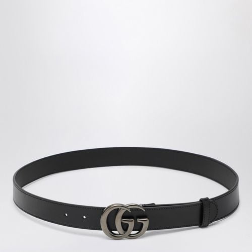 Leather belt with GG Marmont buckle - GUCCI - Modalova