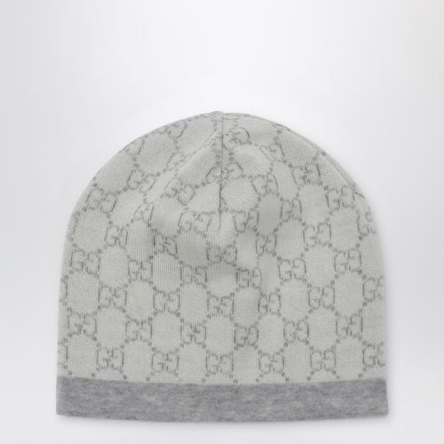 Bonnet with GG motif white/light - GUCCI - Modalova