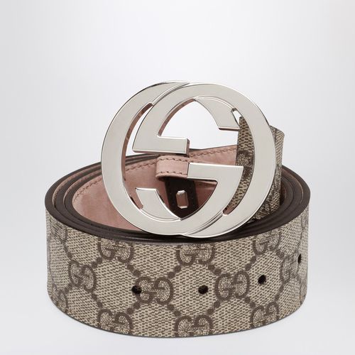 GG Supreme fabric belt with GG buckle - GUCCI - Modalova