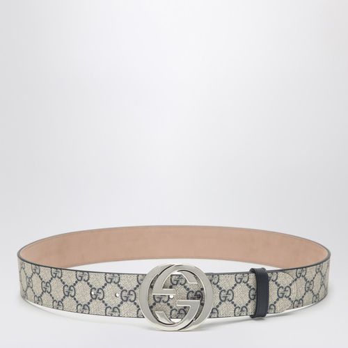 GG Supreme fabric belt with GG buckle - GUCCI - Modalova