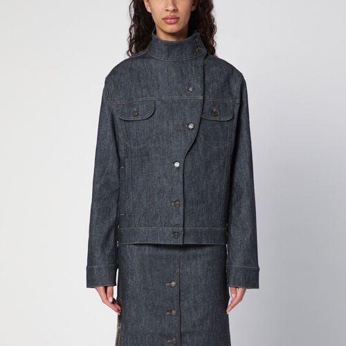 Dark grey asymmetrical denim jacket - Courrèges - Modalova