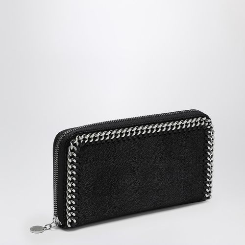 Black zip around Falabella wallet - Stella McCartney - Modalova