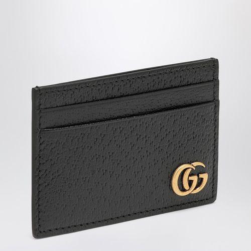 Fermasoldi GG Marmont nero in pelle - GUCCI - Modalova