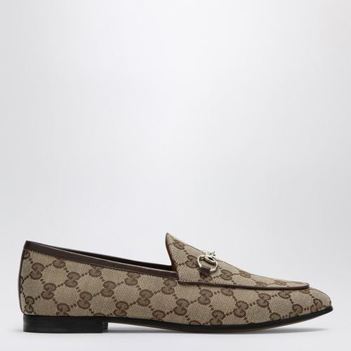 Jordaan loafer in /ebony GG fabric - GUCCI - Modalova