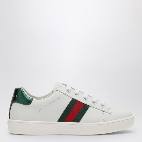 White ACE Sneaker with Web Detail - GUCCI - Modalova