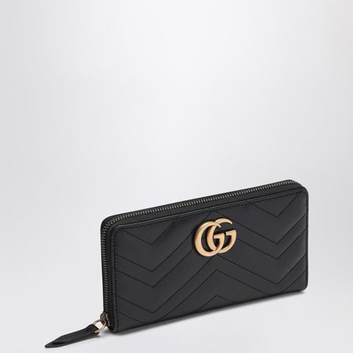 Black Marmont GG zip around wallet - GUCCI - Modalova