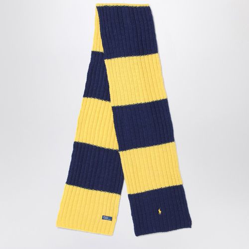 Blue/yellow striped wool scarf - Polo Ralph Lauren - Modalova