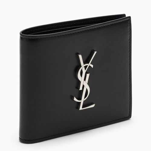 Black leather bi-fold wallet - Saint Laurent - Modalova