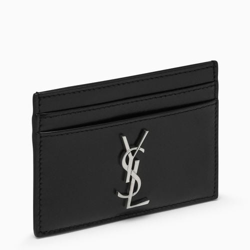 Monogram black credit card holder - Saint Laurent - Modalova