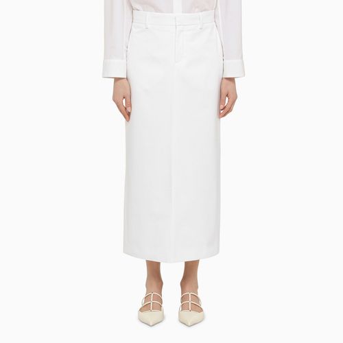 White cotton long skirt - Valentino - Modalova