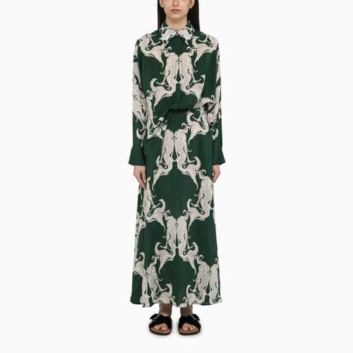 Chemisier dress with ivy silk print - Valentino - Modalova