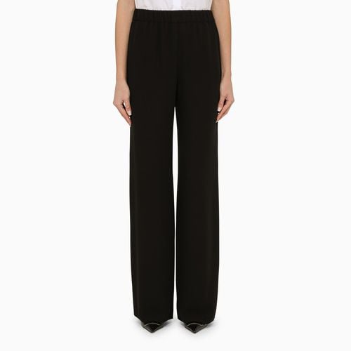 Black silk palazzo trousers - Valentino - Modalova