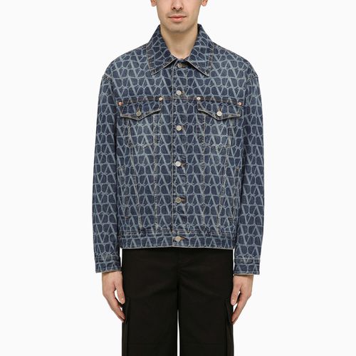 Denim jacket with Toile Iconographe motif - Valentino - Modalova