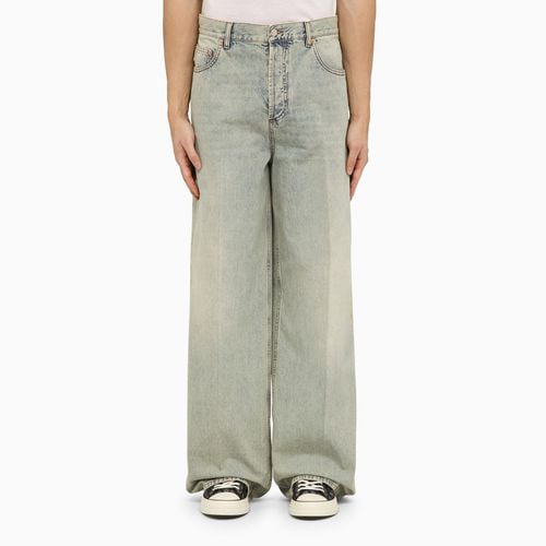 Baggy/loose jeans with V detail - Valentino - Modalova