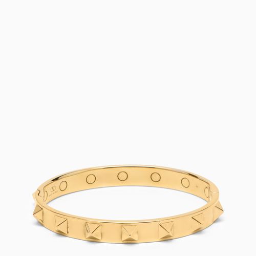 Bracciale Bangle dorato Rockstud in metallo - Valentino Garavani - Modalova