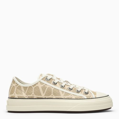 Sneaker Low-Top Totaloop Toile Iconographe beige/avorio - Valentino Garavani - Modalova