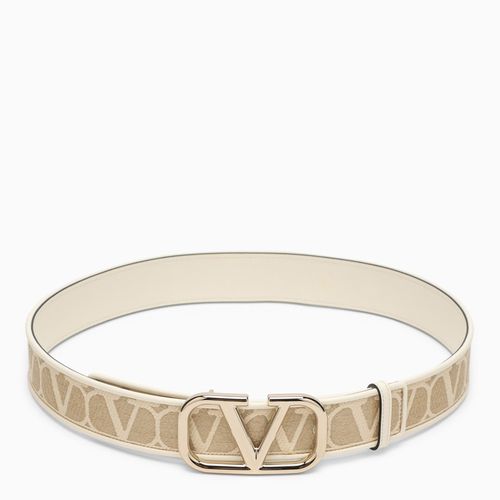 Belt Toile Iconographe with Vlogo - Valentino Garavani - Modalova