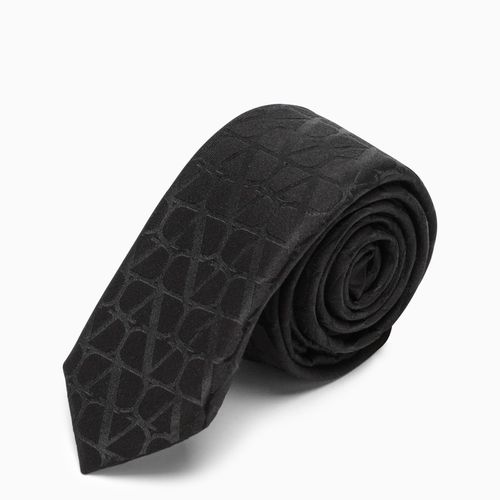 Black silk tie - Valentino Garavani - Modalova