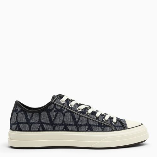 Flacher Sneakers Totaloop Toile Iconographe blau/schwarz - Valentino Garavani - Modalova