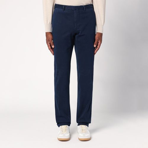 Blue cotton trousers - Santaniello - Modalova