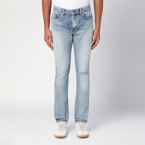 Jeans slim azzurro slavato - Saint Laurent - Modalova