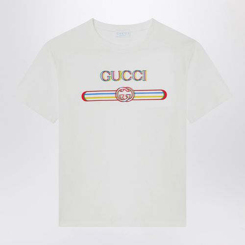 T-Shirt mit mehrfarbigem Logo - GUCCI - Modalova