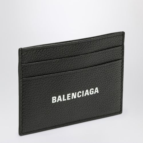 Black card holder with logo print - Balenciaga - Modalova