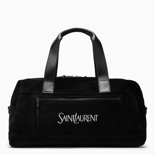 Black duffle bag with logo - Saint Laurent - Modalova