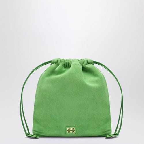 Apfelgrüne Wildledertasche - Miu Miu - Modalova