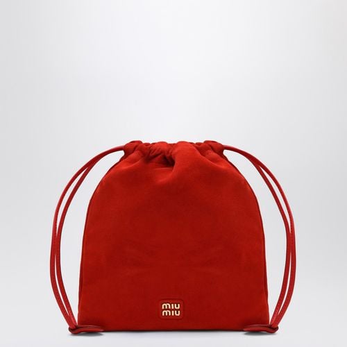 Red Suede Pouch - Miu Miu - Modalova