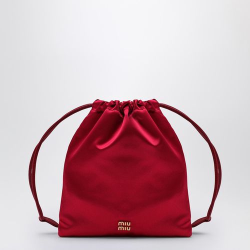 Peony-coloured duchesse pouch - Miu Miu - Modalova