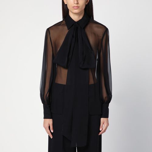 Semi-transparent silk chiffon shirt - Valentino - Modalova