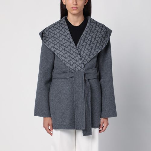 Cappotto Double Coat Toile Iconographe - Valentino - Modalova