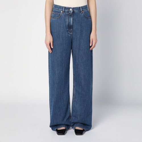 Blaue weite Denim-Jeans - Valentino - Modalova