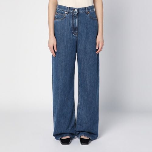 Blue wide denim jeans - Valentino - Modalova