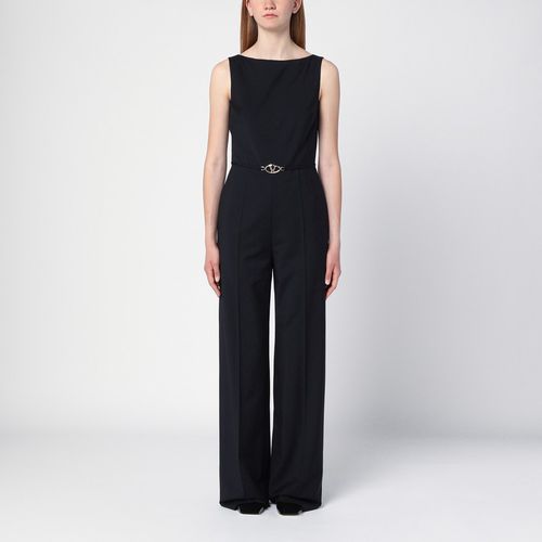 Marineblauer Jumpsuit aus Wolle - Valentino - Modalova