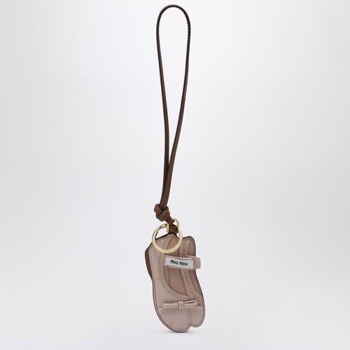 Trick leather Miu Ballet keyring - Miu Miu - Modalova