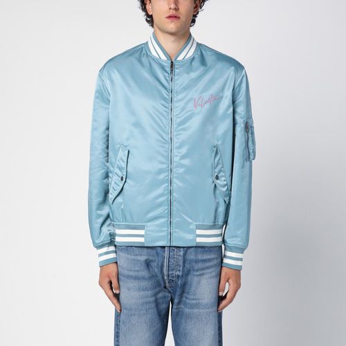 Bomber in nylon con stampa VLogo Signature - Valentino - Modalova