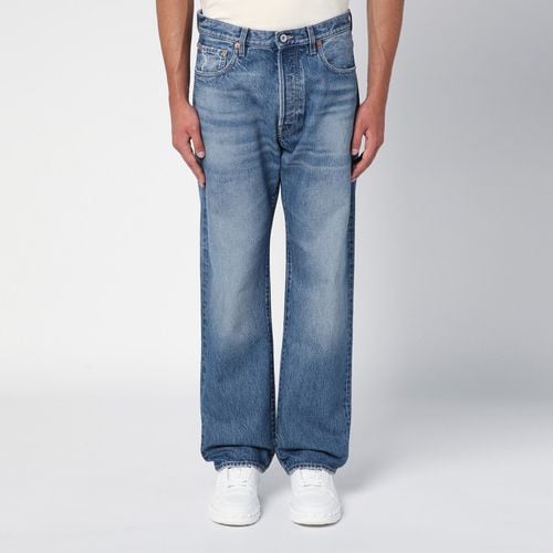 Blue washed-effect denim jeans - Valentino - Modalova