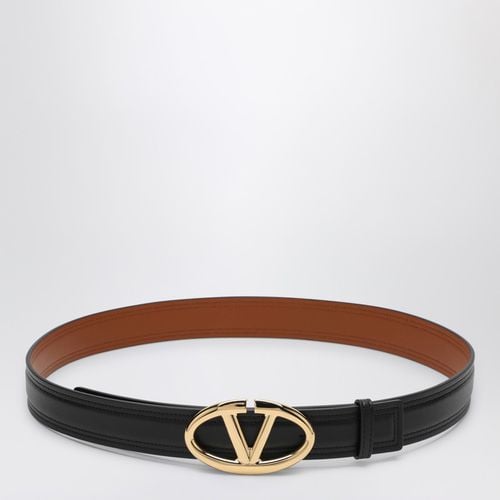 Vlogo belt The Bold Edition tblack/marrone - Valentino Garavani - Modalova