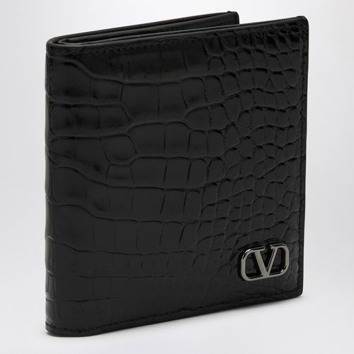 Signature VLogo Wallet Black - Valentino Garavani - Modalova