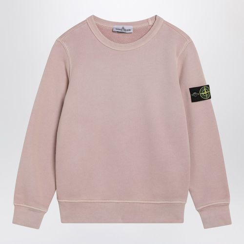 Pink cotton crew neck sweatshirt - Stone Island - Modalova