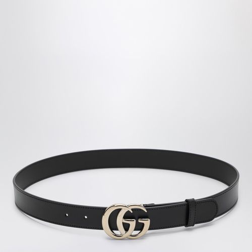 GG Marmont black leather belt - GUCCI - Modalova