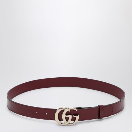 Cintura GG Marmont in pelle Ancora - GUCCI - Modalova