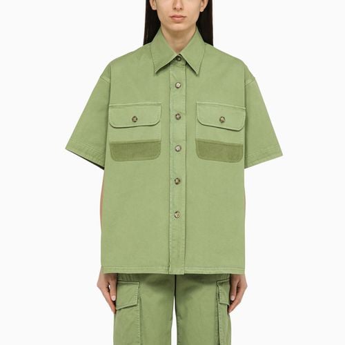 Pistachio-coloured over shirt in cotton - Stella McCartney - Modalova