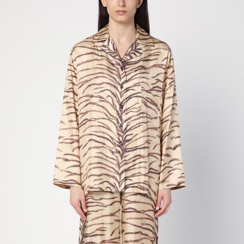 Silk shirt with tiger print - Stella McCartney - Modalova