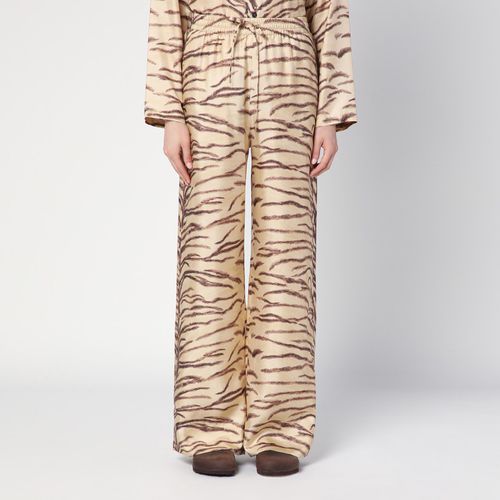 Silk pants with tiger print - Stella McCartney - Modalova