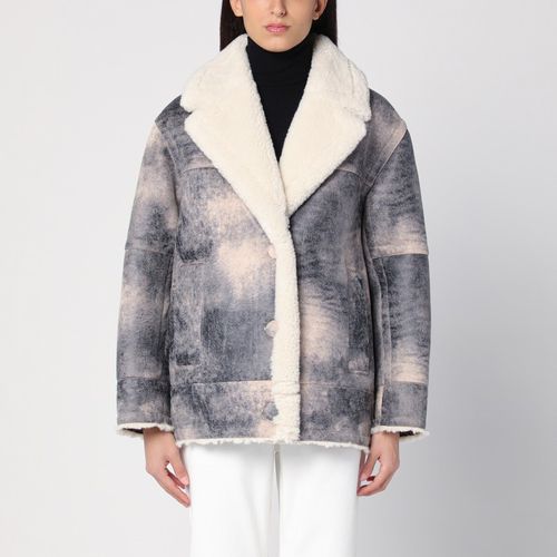 Louisa grey shaded eco sheepskin - STAND STUDIO - Modalova